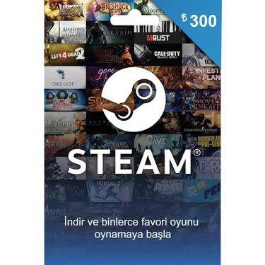 Steam Cüzdan Kodu 300 TL